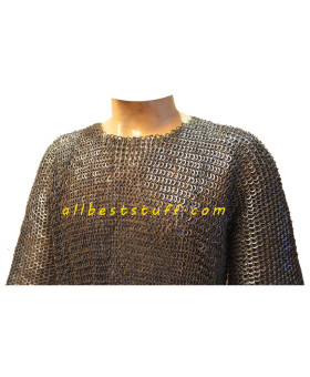 Full Flat Riveted Hauberk for Chest size 38 Length 40
